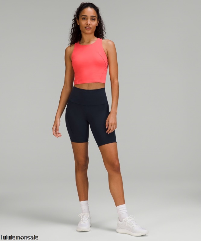 Lululemon Damen DELULU332 | True Navy Wunderzug Hoch Sitzend Kurz Mit Taschen 8